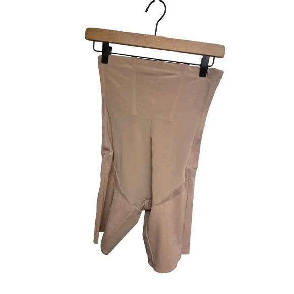 HONEYLOVE Sculpting High Waisted Short Body Shaper Compression Tan Size S - Picture 2 of 6